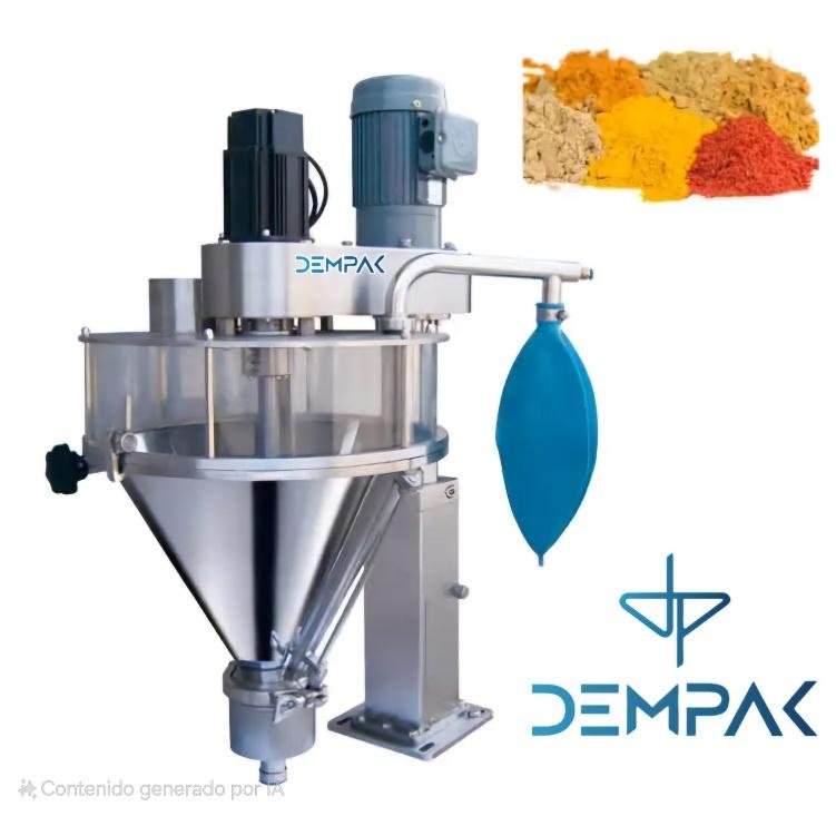 Dosificador de polvos de mesa D-588POLM con husillo servocontrolado y pantalla HMI